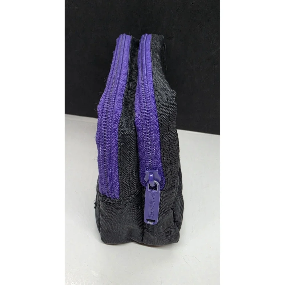 Case Logic Black Purple Accessory Organizer 2 Compartments With Belt Loops